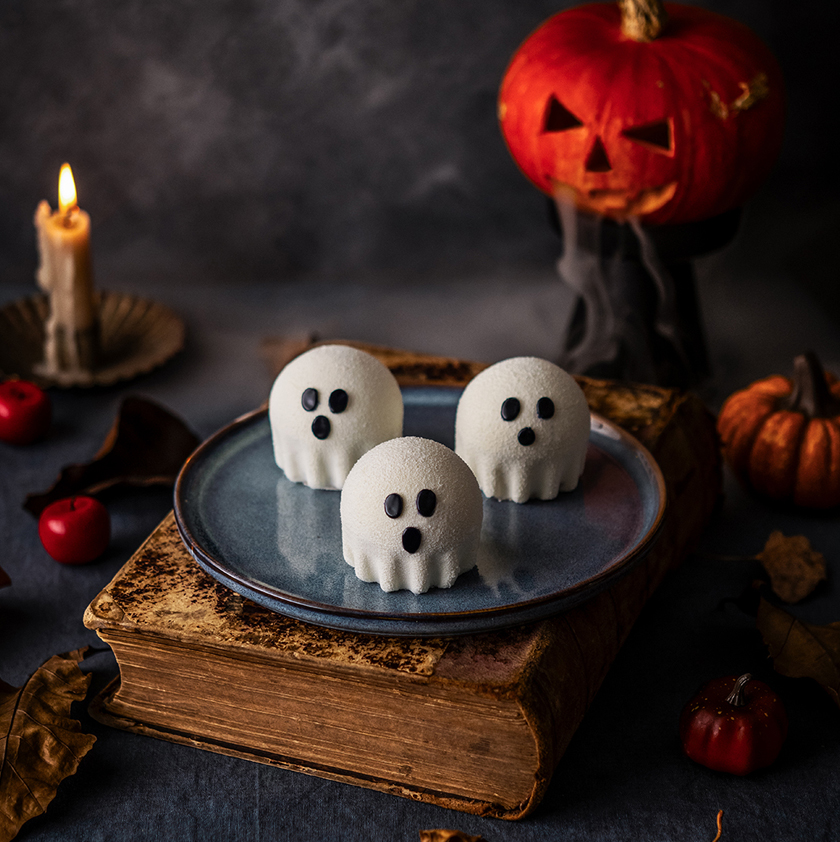 Entremets Halloween mangue coco