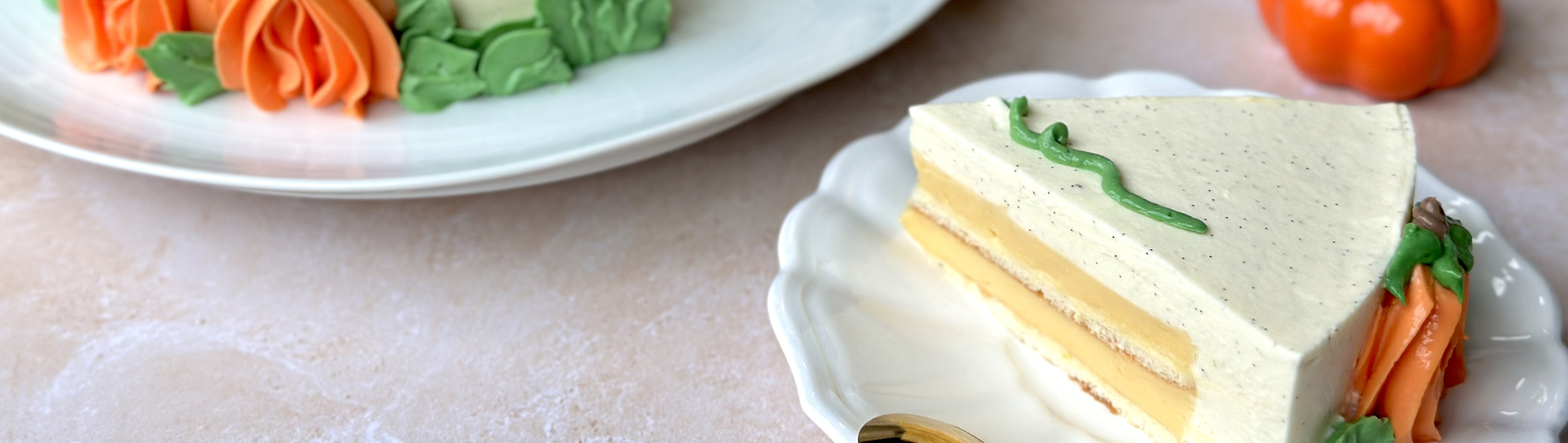 Entremets Halloween vanille et passion