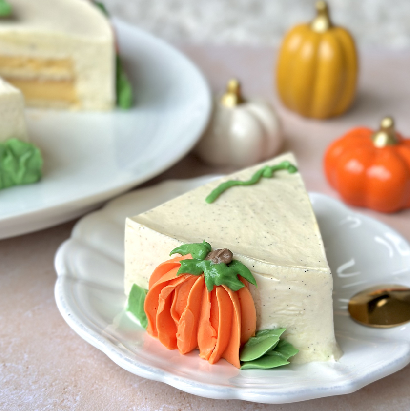 Entremets Halloween vanille et passion
