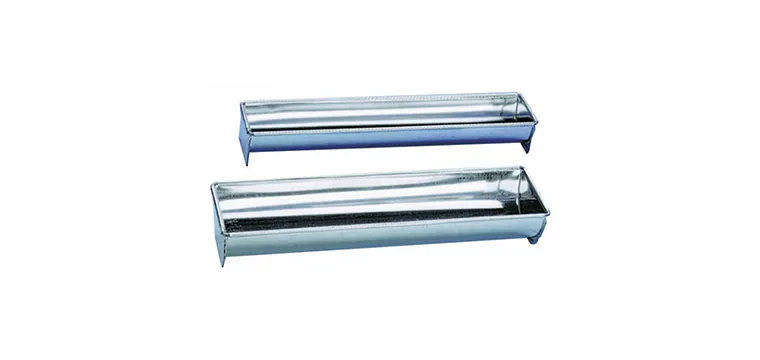 Gouttière à Bûche Fer Blanc 50 x 8 cm