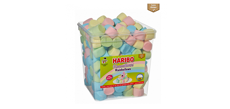 Chamallows Rainbollows x 210 - Boîte Bonbon Haribo