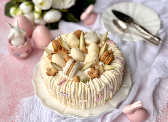 Entremets poire caramel