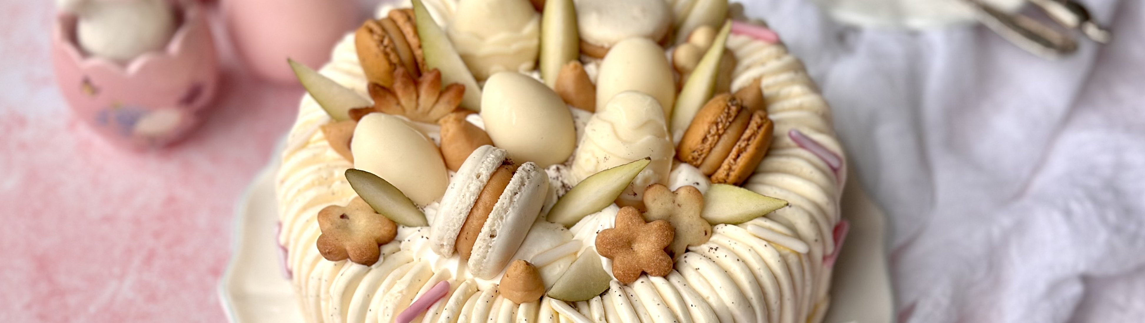 Entremets poire caramel