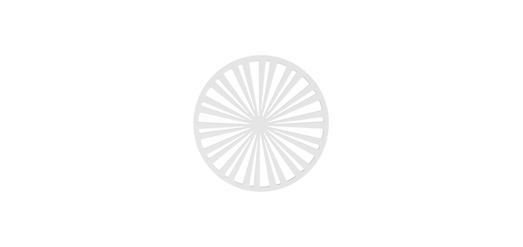 Pochoir Silicone Galette Stries Ø 27 x H 0,2 cm Silikomart Professional