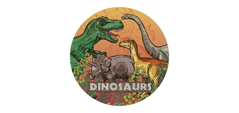 Disques Azyme Dinosaure 21 cm Modecor (x12)