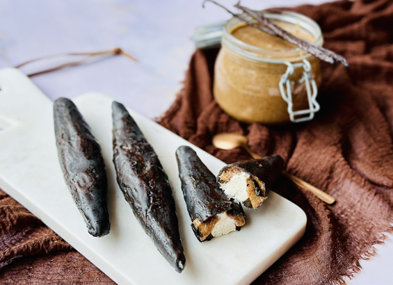 Entremets vanille chocolat blond