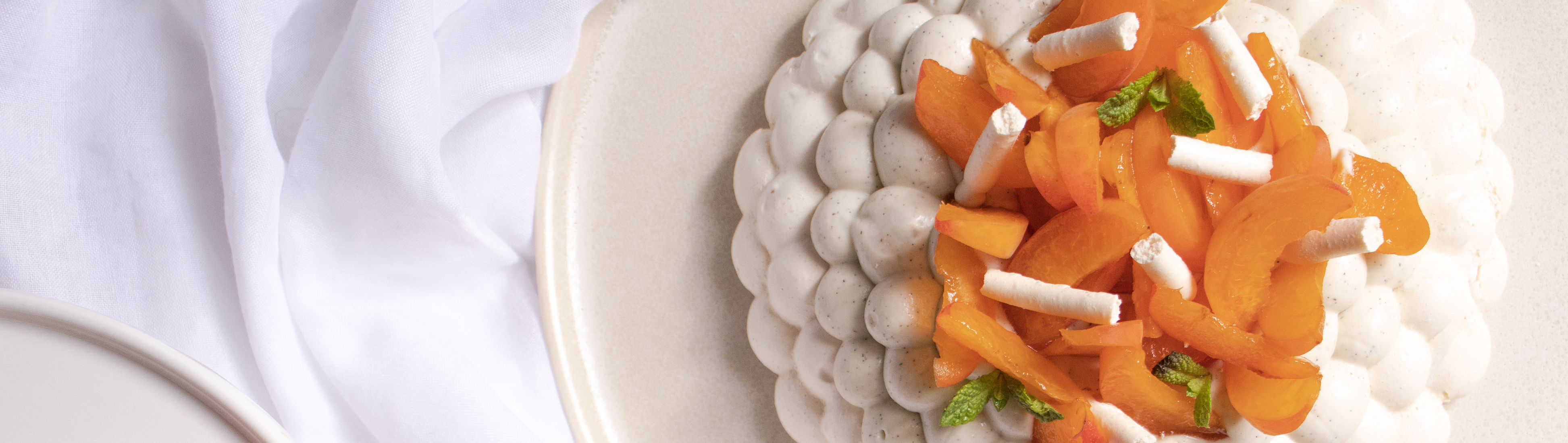 Pavlova aux abricots