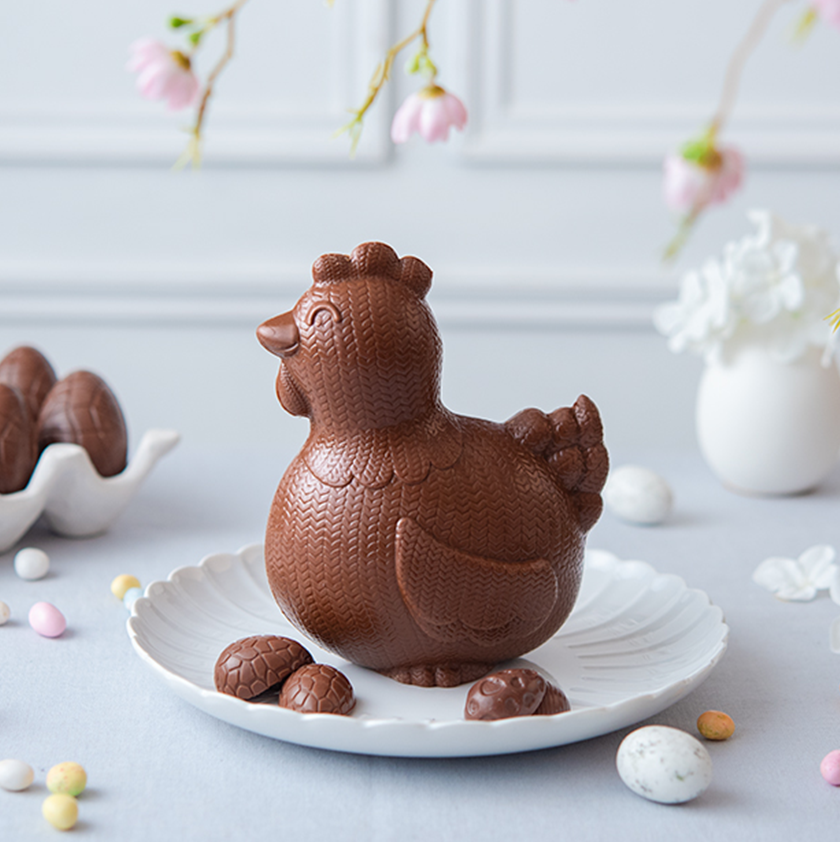 poule chocolat spéculoos Pâques