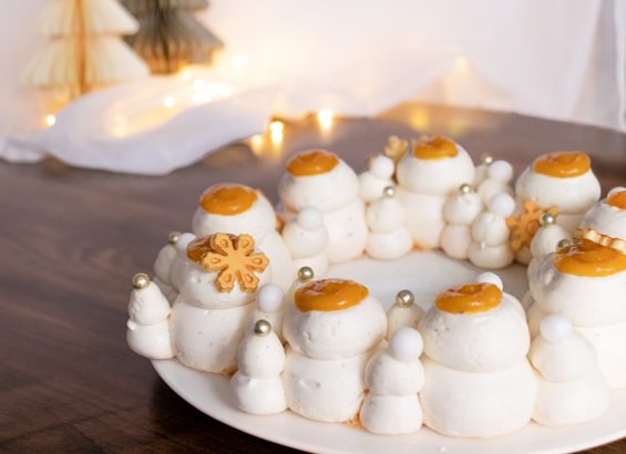 Pavlova aux fruits de la passion