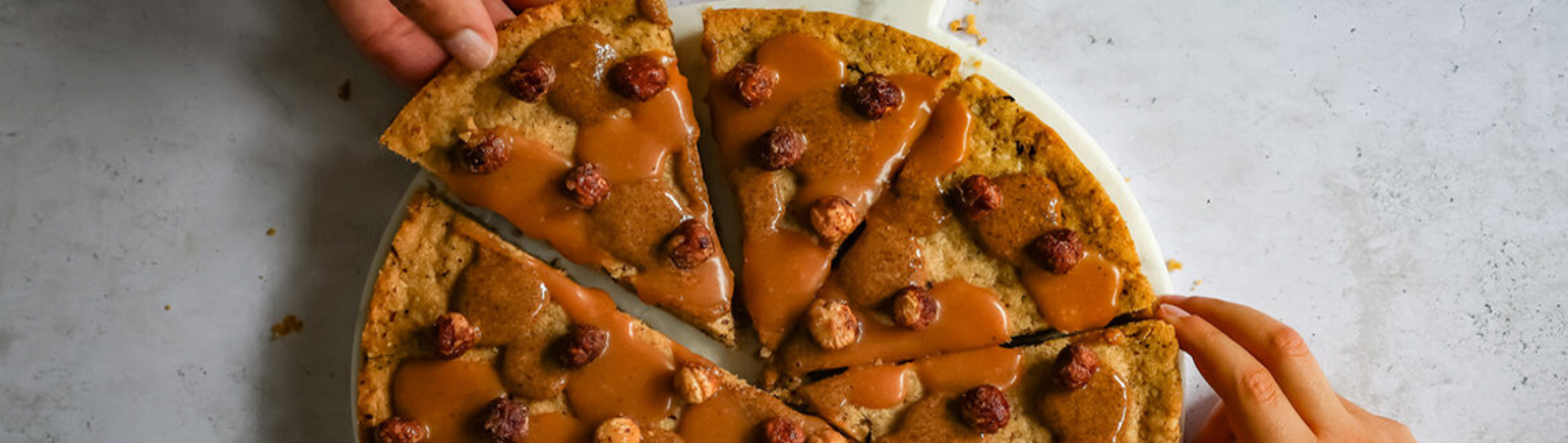 Pizza cookie à la noisette