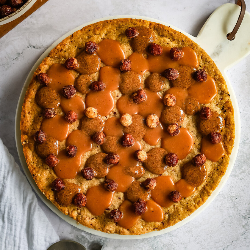 Pizza cookie à la noisette