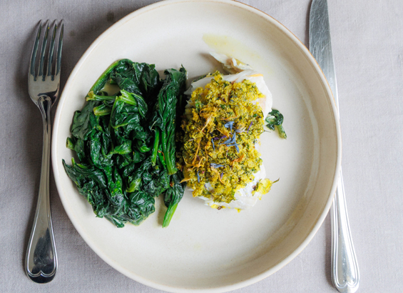 Poisson blanc au four