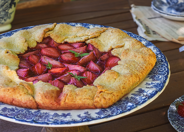tarte aux fraises rustique
