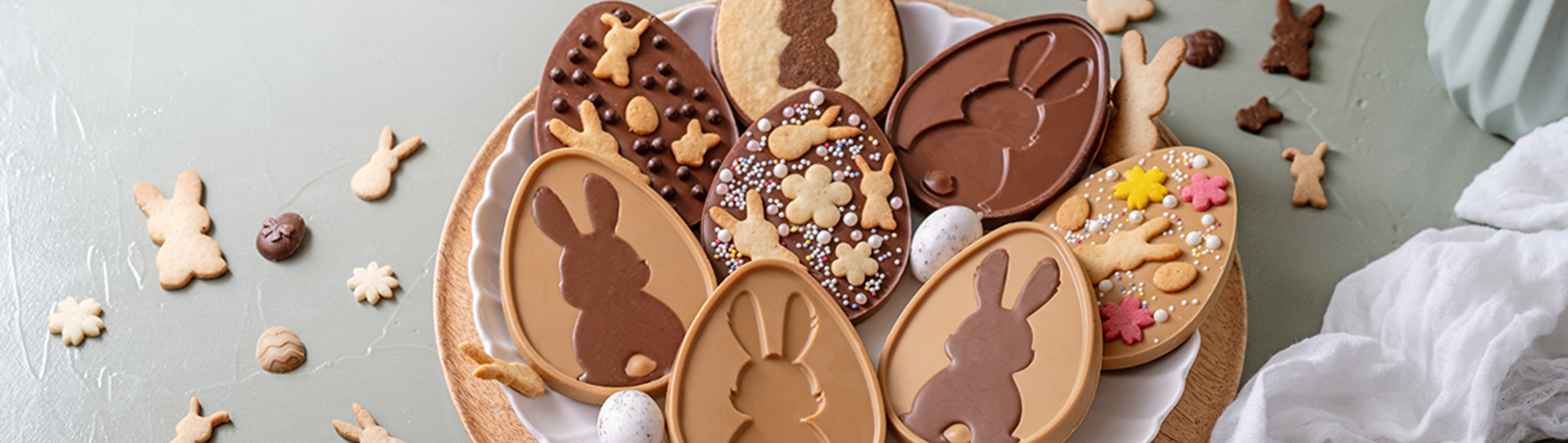 Tablettes de chocolat de Pâques
