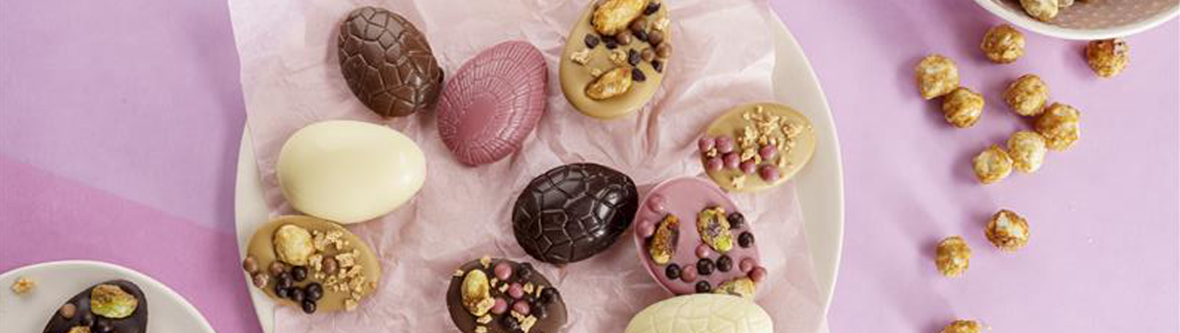 Œufs chocolats mendiants