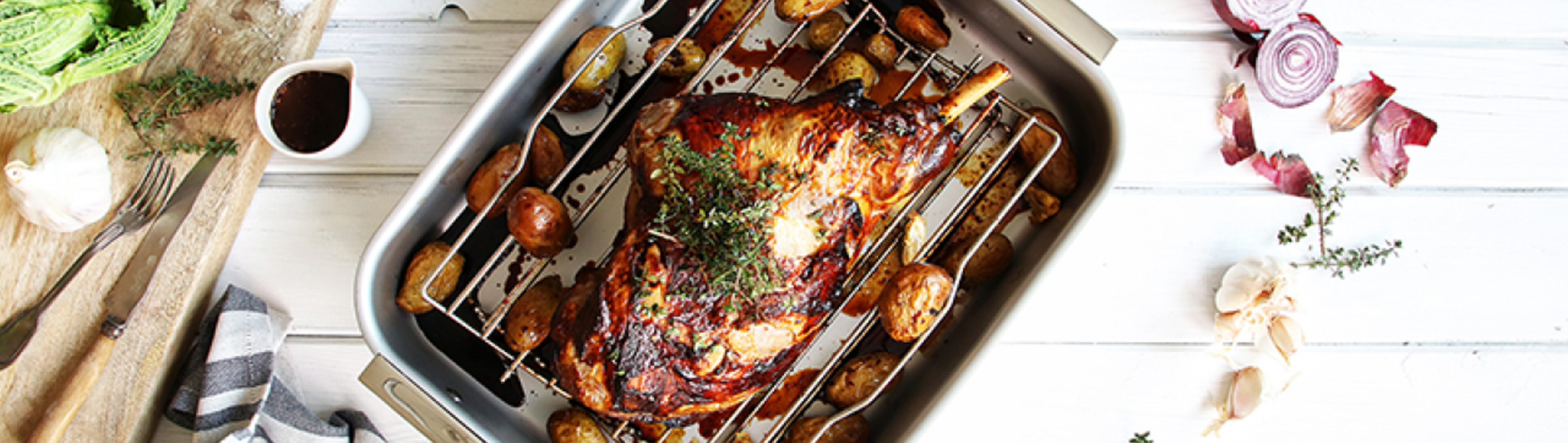 Gigot d'agneau au thym