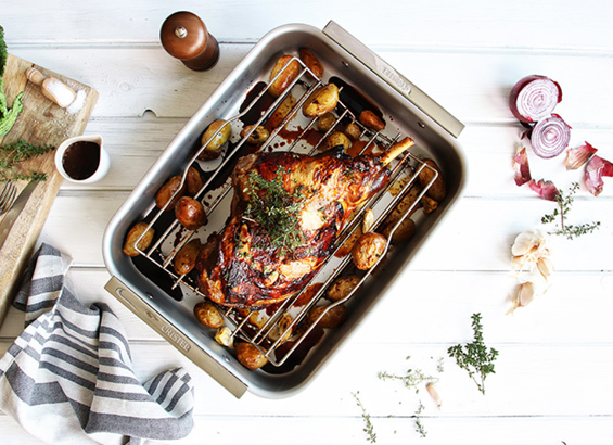 Gigot d'agneau au thym