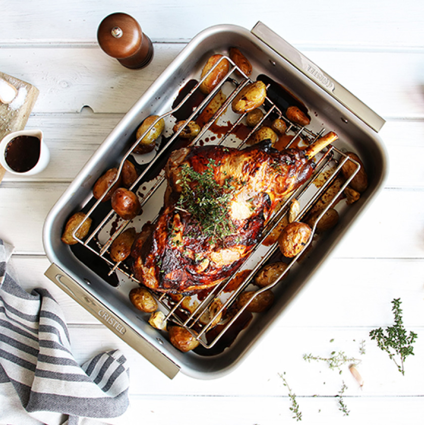 Gigot d'agneau au thym