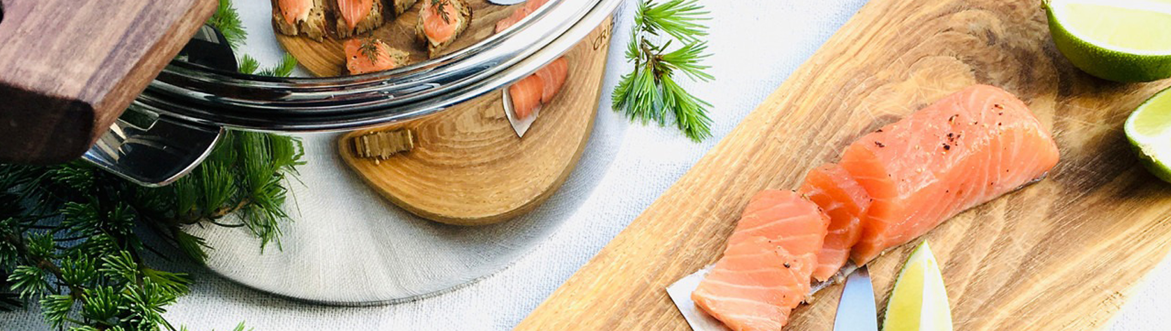 Saumon fumé aux baies de poivre