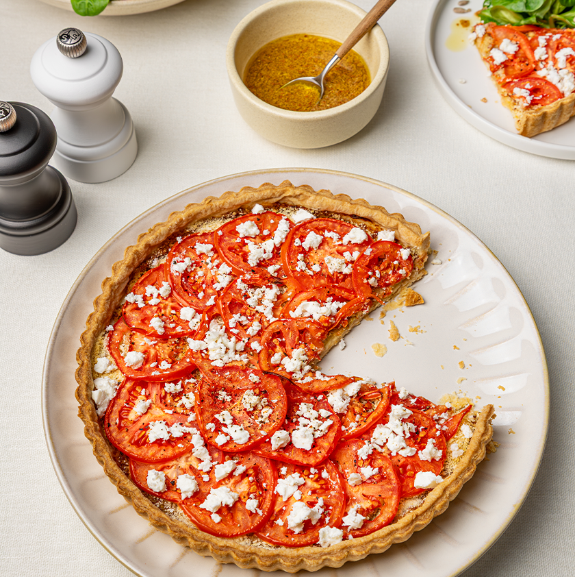 Tarte à la tomate et à la moutarde