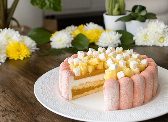 charlotte ananas coco