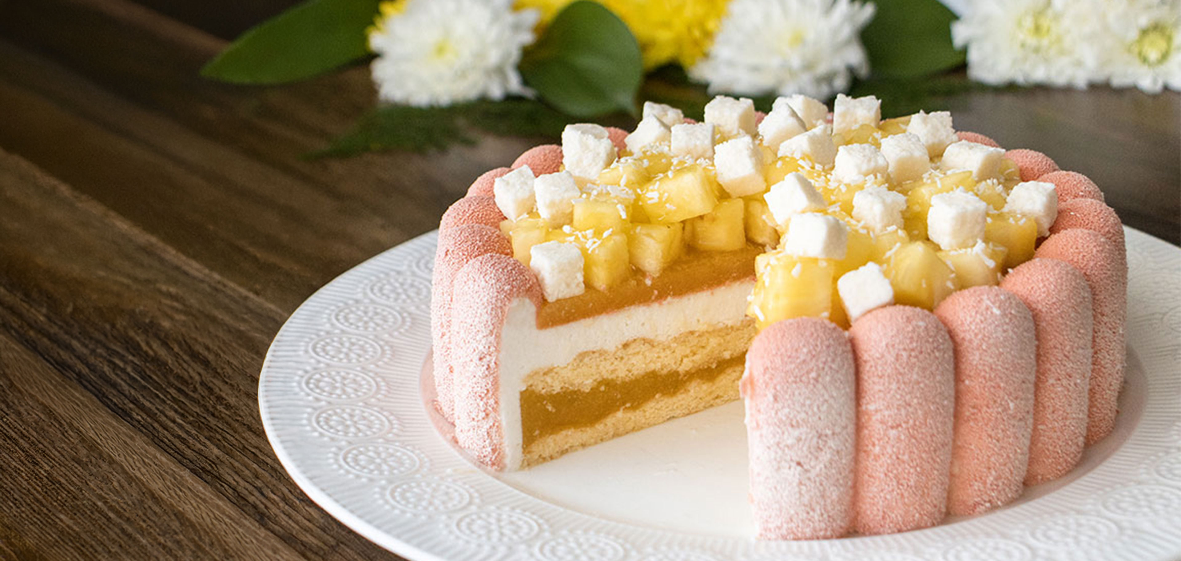 charlotte ananas coco