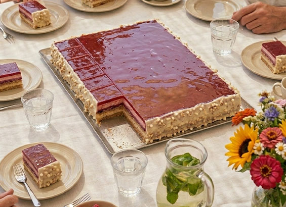 gâteau à la fraise