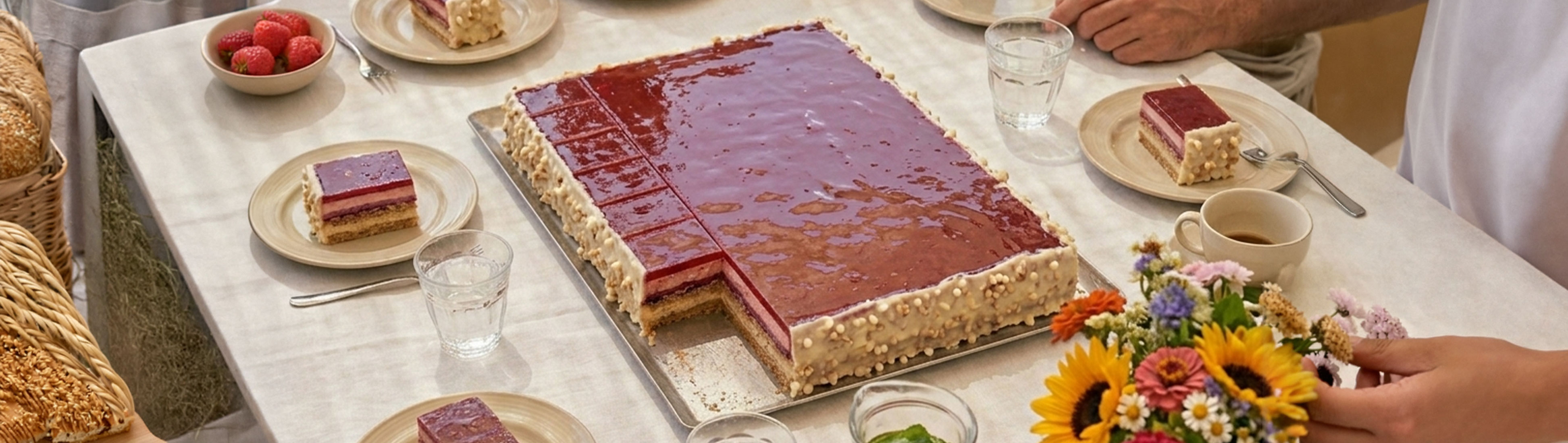 gâteau à la fraise