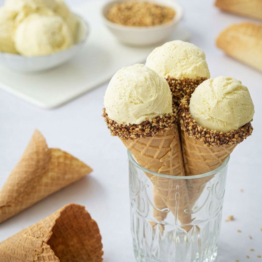 Glace vanille Valrhona