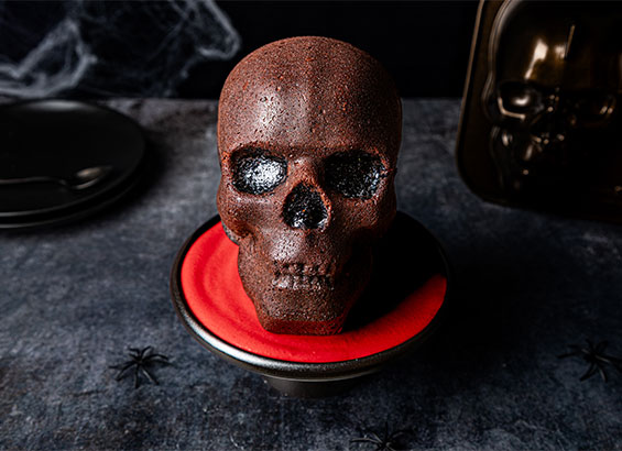Gâteau tête de mort chocolat