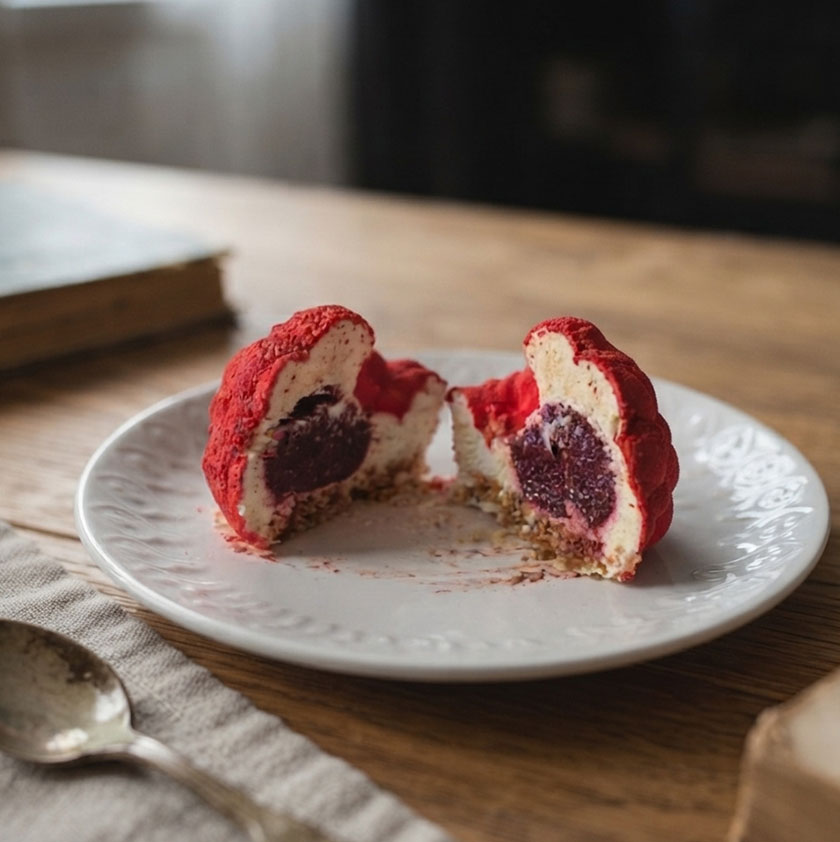 Entremets trompe-l'œil framboise3