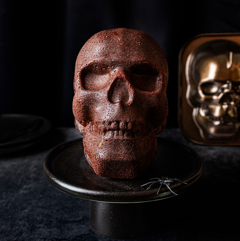 Gâteau tête de mort chocolat2