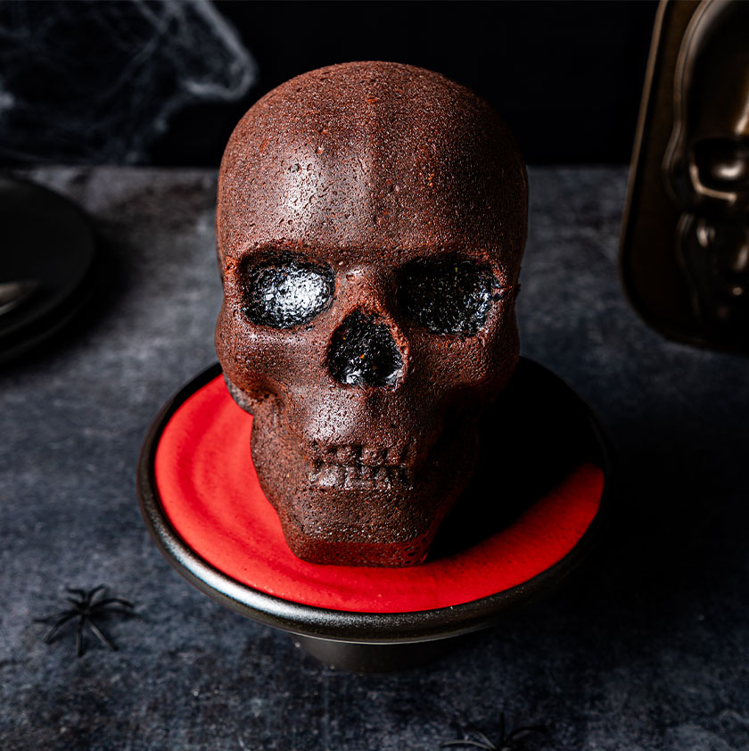 Gâteau tête de mort chocolat3