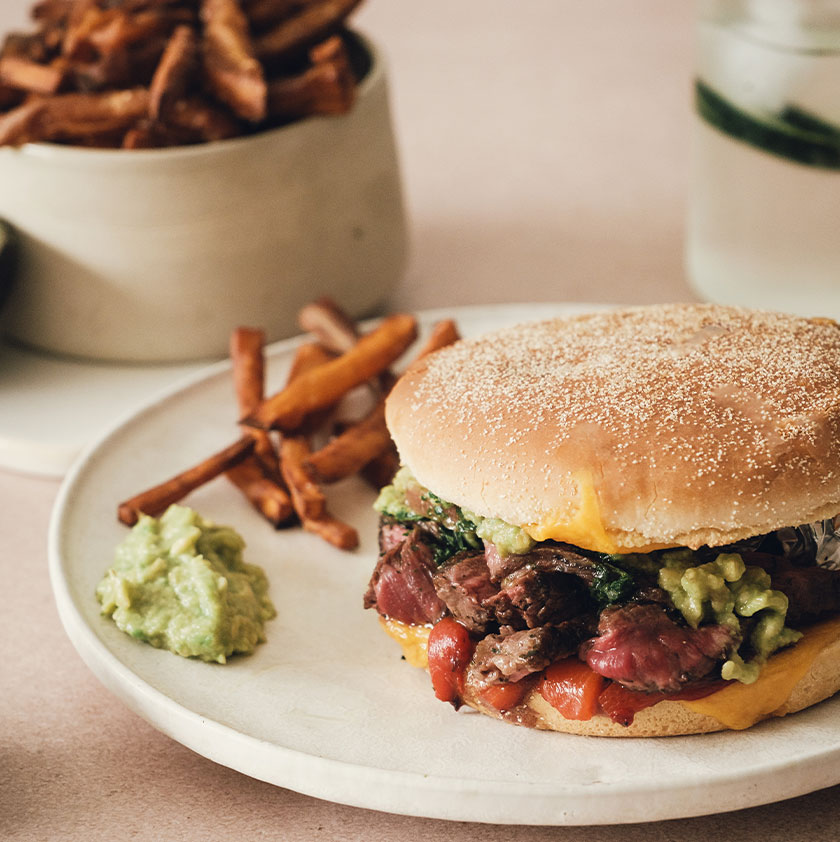 burger bœuf mariné 1