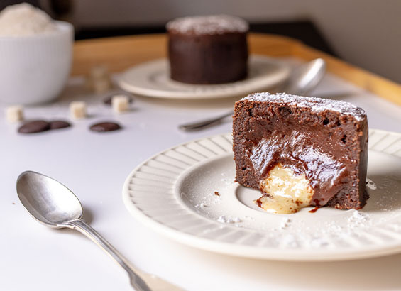 coulant au chocolat et coco