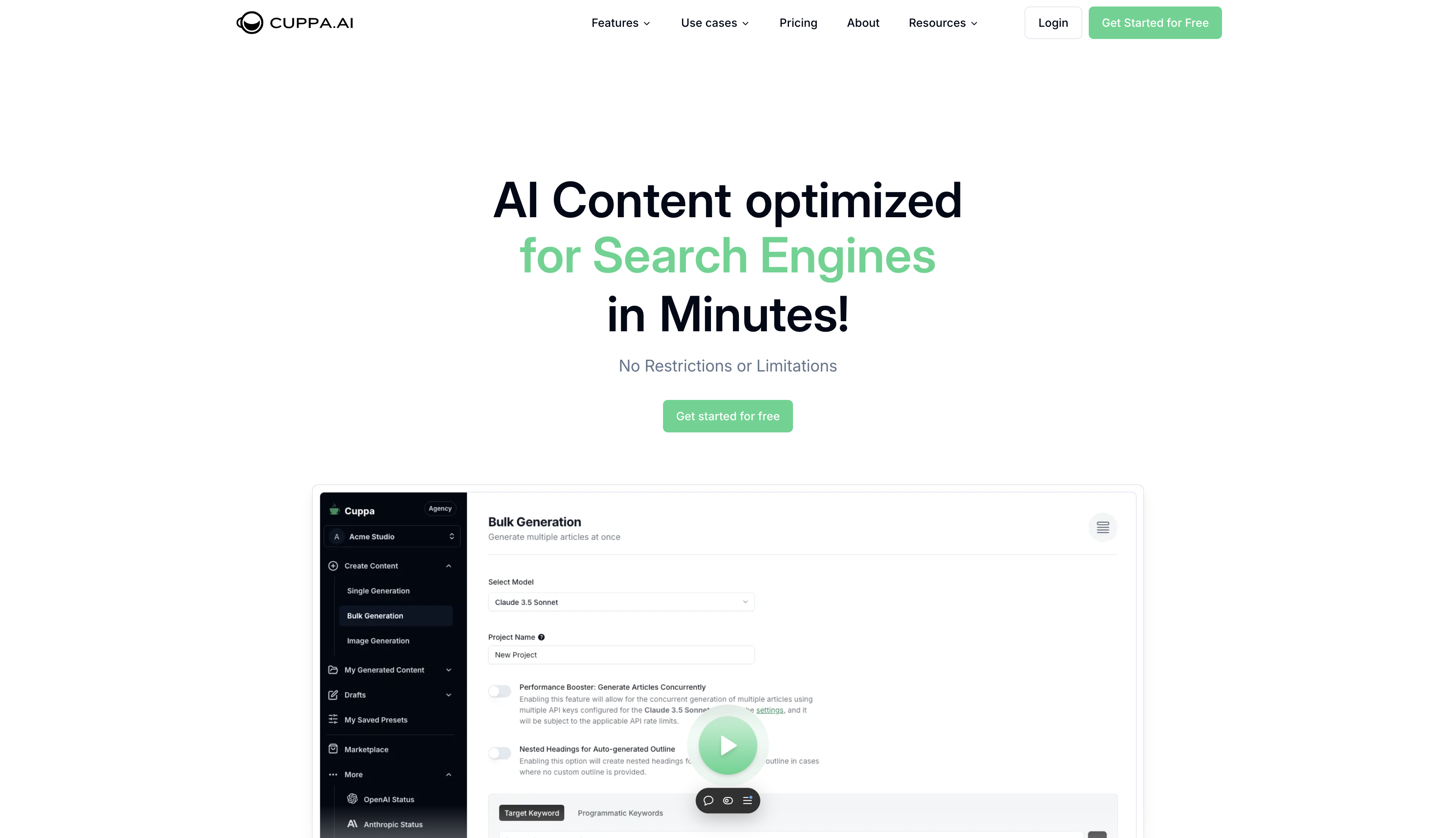Cuppa - The #1 AI-Powered Content Marketing Suite