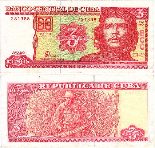 Kubansk peso sedel, Valuta Kuba