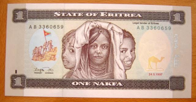 Nafka sedel, valuta Eritrea