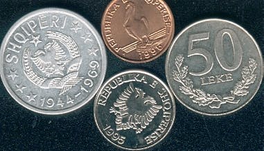 Albanska lek mynt