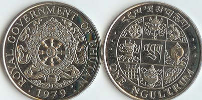 Ngultrum mynt, Bhutansk valuta 