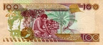 Salomon 100 dollar sedel, valuta Salomonöarna 