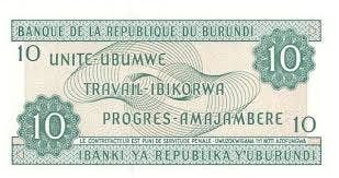 Burundisk frank sedel