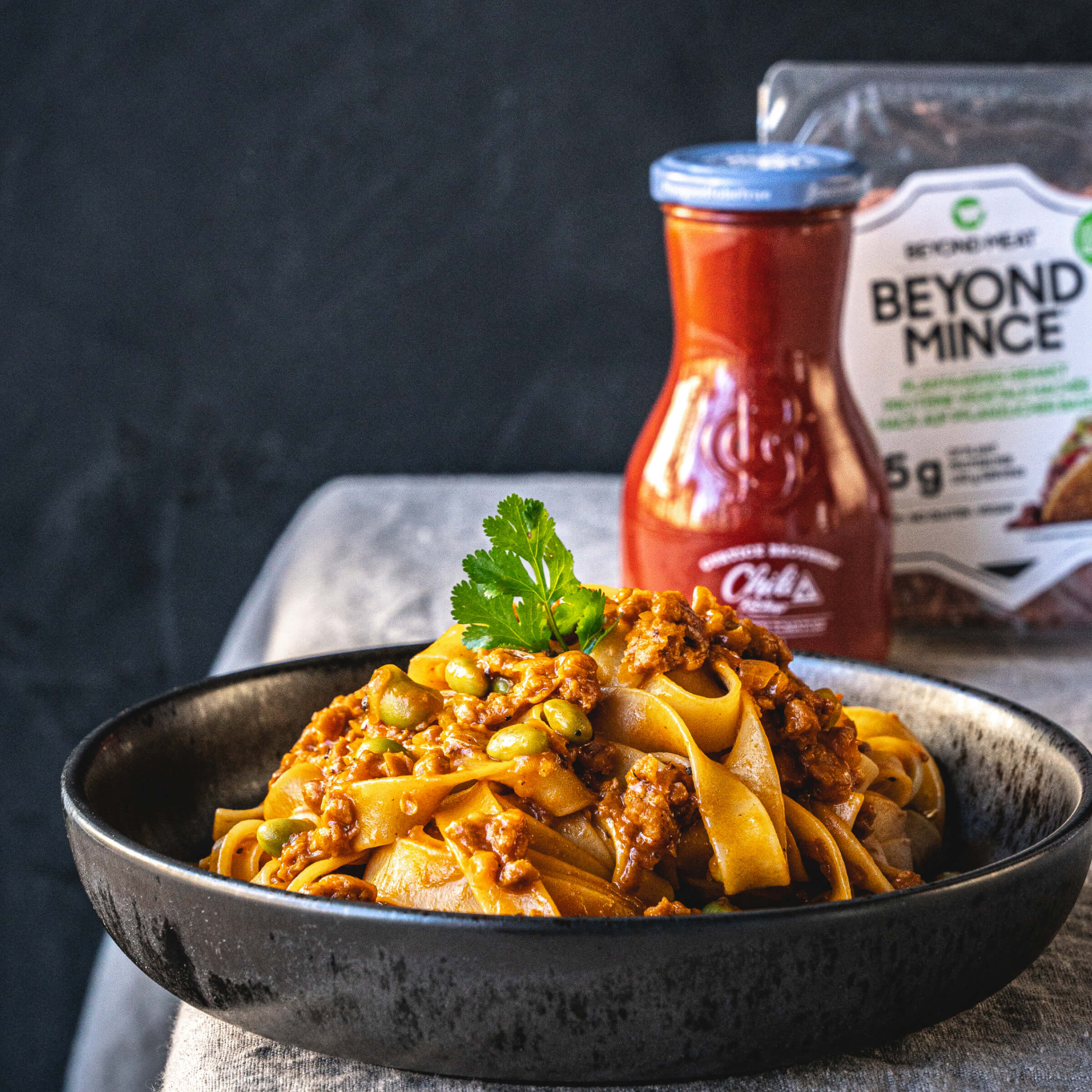 Szechuan Bolognese Beyond Meat & Curtice Brothers Rezepte