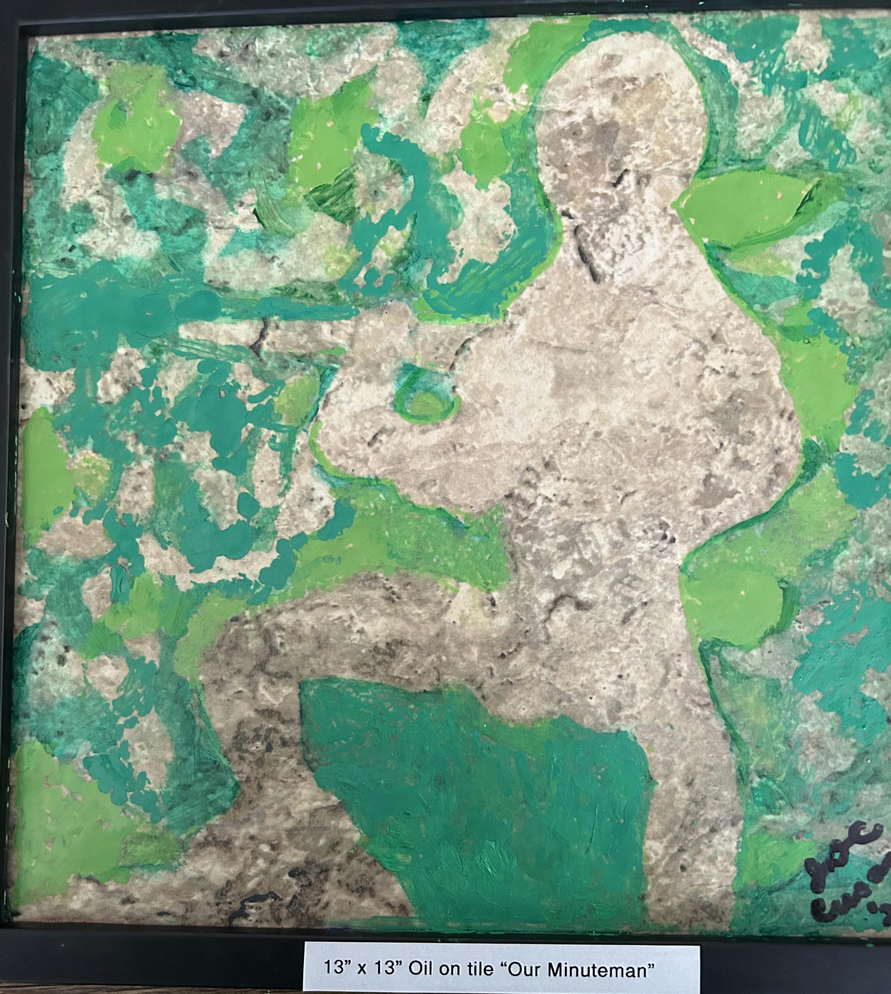 Our Minuteman

Framed 12"= 12"

Oil on tile

$800.00