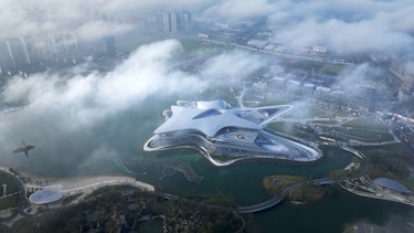Chengdu science fiction museum by Zaha Hadid Architects