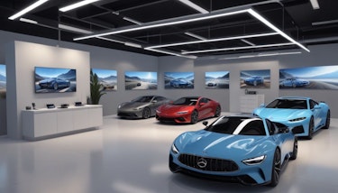 Automotive companies create virtual showrooms
