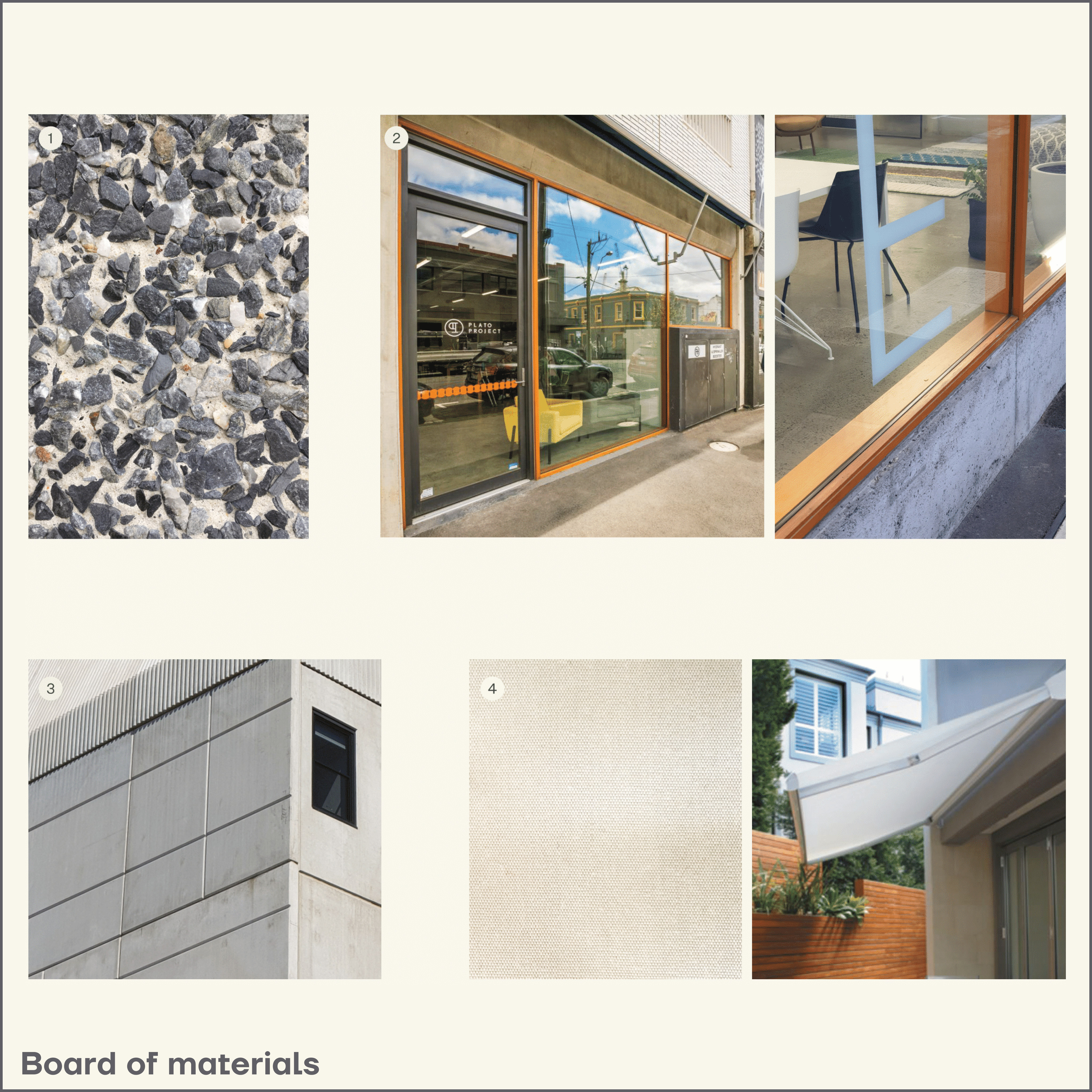 Board of material WILSON AVE