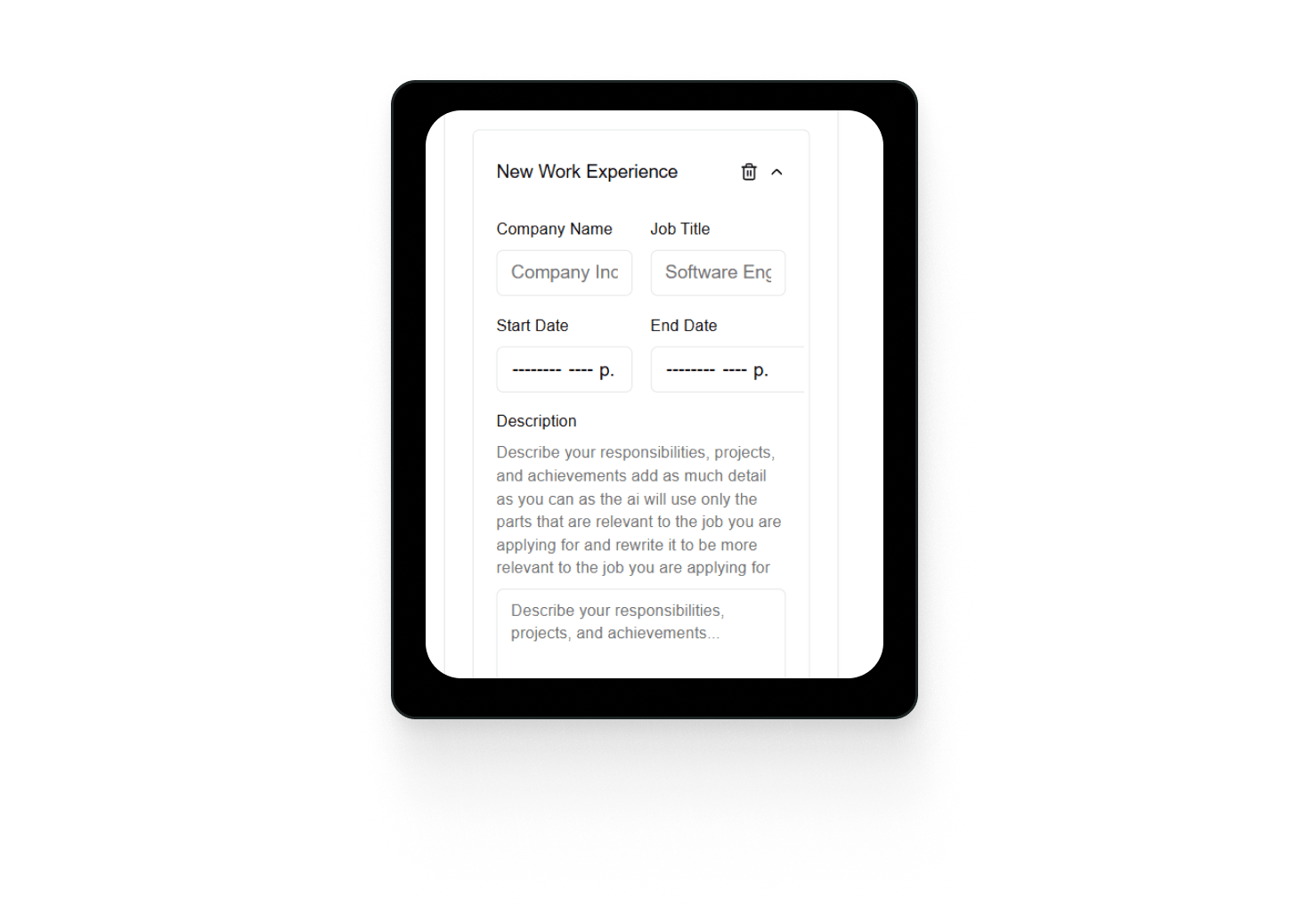 In the picture - AI Analysis of your CV