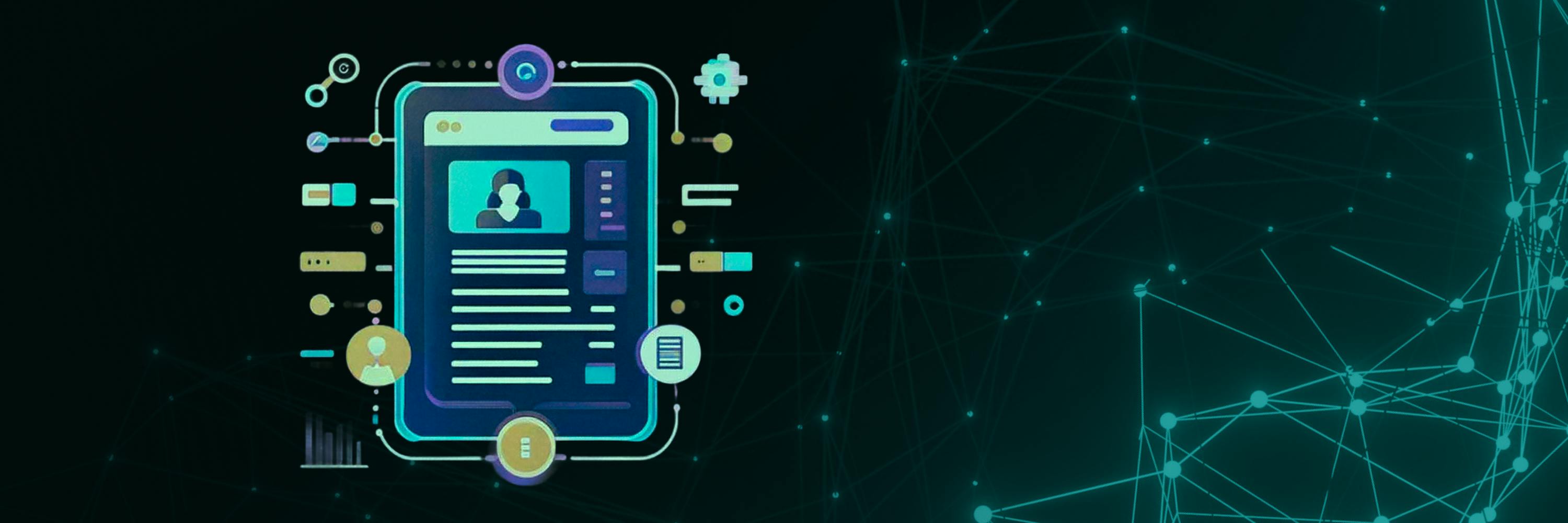 In the picture - process of creating CV by neural network