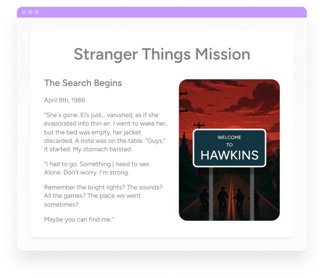 Stranger Things mission